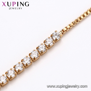 75164 Joyería de Oro de la Ciudad de <span class=keywords><strong>Xuping</strong></span>, Compra en Línea, Pulsera con Dije Chapada en Oro de 18k, Noble y Promocional - Product Image 5