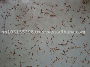 Lokta กระดาษห่อของขวัญด้วยดอกไม้ธรรมชาติ - Product Image 1