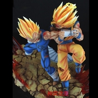 Usine chinoise sur mesure sculpté à la main nouveaux produits chauds statue de fils goku en polyrésine