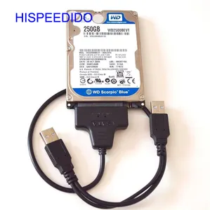 Haute qualité SATA 7 + 15 22 Broches vers USB 2.0 Câble adaptateur Pour 2.5 HDD Disque Dur Portable