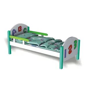 高品质便宜的儿童卡通儿童床儿童幼儿园家具塑料床为孩子们