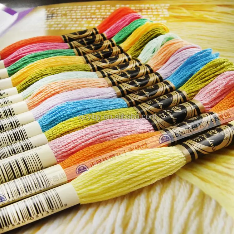 cross stitch threads 8m cotton embroidery floss sewing art thread skeins