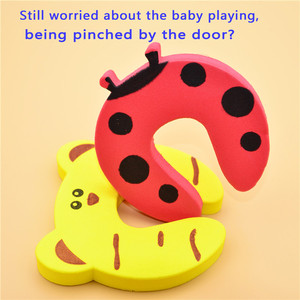 4Pack Pinch Guards, Soft <strong>Door</strong> <strong>Slam</strong> Stopper for Prevent Kids and Pets <strong>Finger</strong> Injuries(7 Color Animal) - Product Image 6