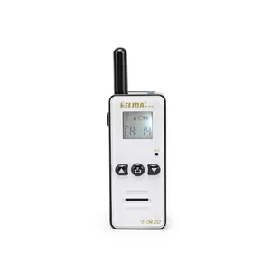 HELIDA T-M2D 2W Super Mini Radio Bidirectionnelle FRS GMRS UHF 400-520MHz Mini Talkie-walkie pour L'usage Extérieur et D'intérieur
