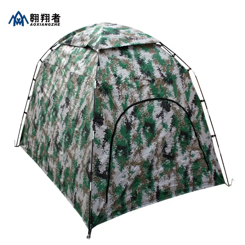 manufacturers Cheap mini unique military camouflage mountain glamping one man group outdoor folding camping militar tents