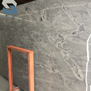 Gran oferta de azulejo gris de galaxia plateada cielo azul Atlántico gris granito de cantera