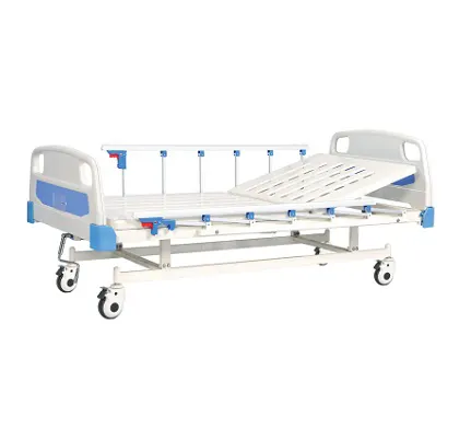HD-A6 sıcak satış hareketli yarı fowler manuel yatak ABS kafa ve ayak paneli, profesyonel manuel tıbbi yatak yüksek kalite ile