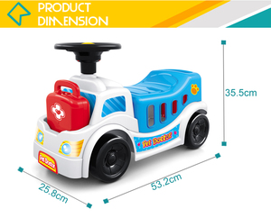 Set Ambulanza Dottore Veterinario Giocattolo in Plastica per Bambini <span class=keywords><strong>Auto</strong></span> Cavalcabile 2018 - Product Image 5