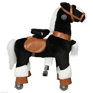 Cavalo de madeira mecânico para crianças, brinquedo ce