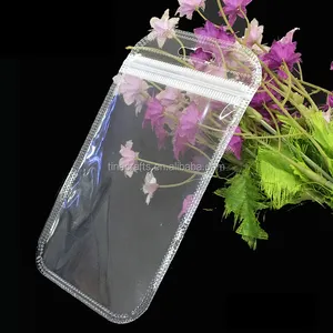 절반 투명한 다채로운 플라스틱 zip 자물쇠 비닐 봉투