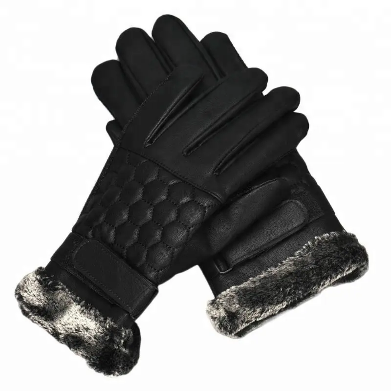 Winter Multi Purpose Athletic Men Classical Business Warm Touch screen Cycling PU Leather Women Windproof Gloves