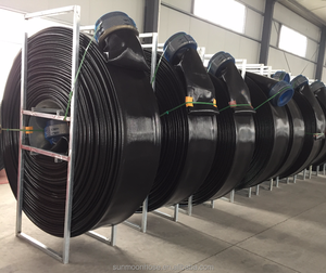 Hogedruk Flexibele 200psi 12Inch 200M Zwart Duurzaam Tpu Layflat Landbouw Irrigatie Polyurethaan Slang