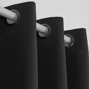 Dairui giảm tiếng ồn cửa sổ Rèm cửa màn rộng rèm cửa Grommet rèm cửa màu đen 1 bảng - Product Image 3