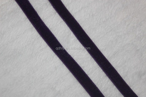 Độ bền cao bền vững thân thiện với môi Twill nhung sang trọng ruy băng may thủ công Headband 1/4 ''co giãn rộng - Product Image 6