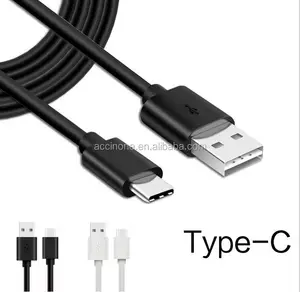 Cabo de carregamento universal 100cm USB para tipo C, cabo de carregamento de dados tipo C, cabo de chumbo de 1m de alta qualidade para celular, PC, itens digitais, etc.