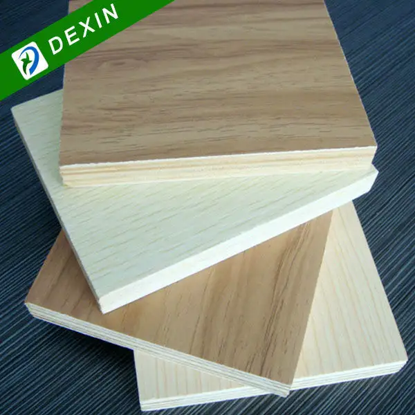 Wood Grain Melamine Paper Laminated Plywood Sheet from China