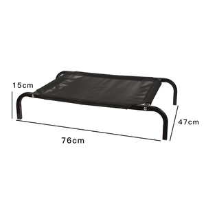 Cama para perro al aire libre, estructura de Metal de hierro forjado elevado, grande, fabricante al por mayor