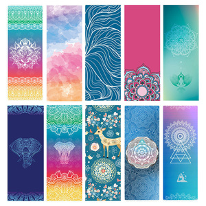 <span class=keywords><strong>Bikram</strong></span> ผ้าขนหนูไมโครไฟเบอร์หนังนิ่มธรรมชาติ,เป็นมิตรกับสิ่งแวดล้อมป้องกันการลื่นเสื่อโยคะฟิตเนสสำหรับโยคะร้อน - Product Image 4