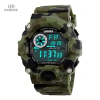 Skmei 1019 Camouflage Horloge Digitale Branded Mannen Sport Polshorloge Waterdicht