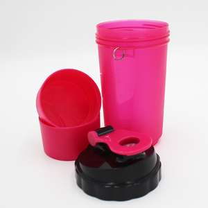 Bola de acero <span class=keywords><strong>inoxidable</strong></span> al por mayor de 650 ml botella de la coctelera de tres capas con mosquetón - Product Image 6