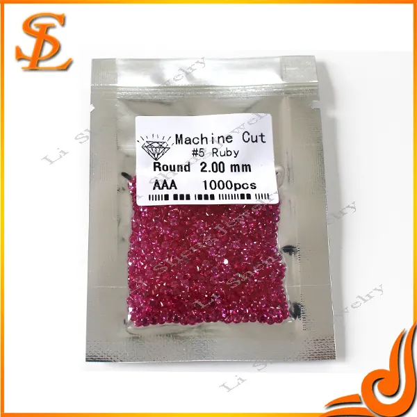 Wholesale small loose gemstone synthetic ruby prices