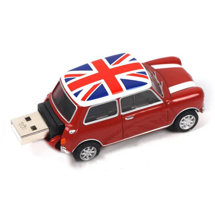 Plastic Super Mini Auto USB Key Flash Memory Stick met Aangepaste Logo 2 GB, 4 GB, 8 GB, 16 GB, 32 GB
