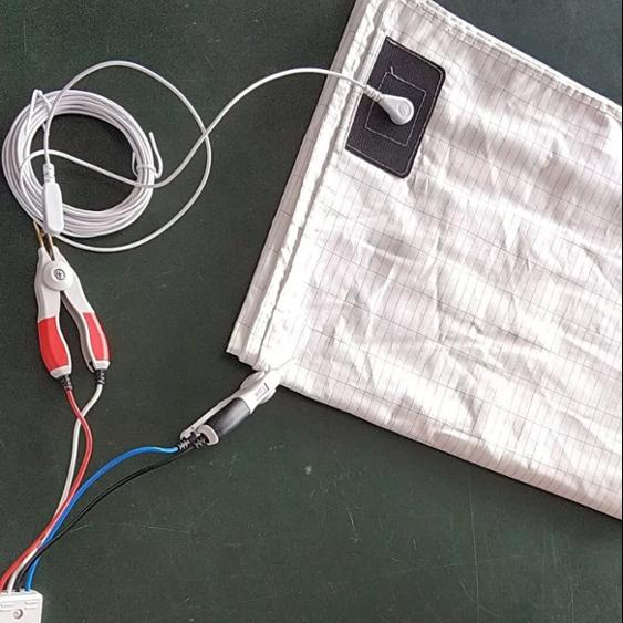 Проводящая безопасная для здоровья хлопковая Серебряная простыня для сна, полноразмерная/полуразмерная с землей