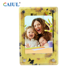 Ingrosso <span class=keywords><strong>3</strong></span> pollici Instax porta foto istantanea acrilico metallo metallo ferro magnete cornici per foto per lo stoccaggio - Product Image 2