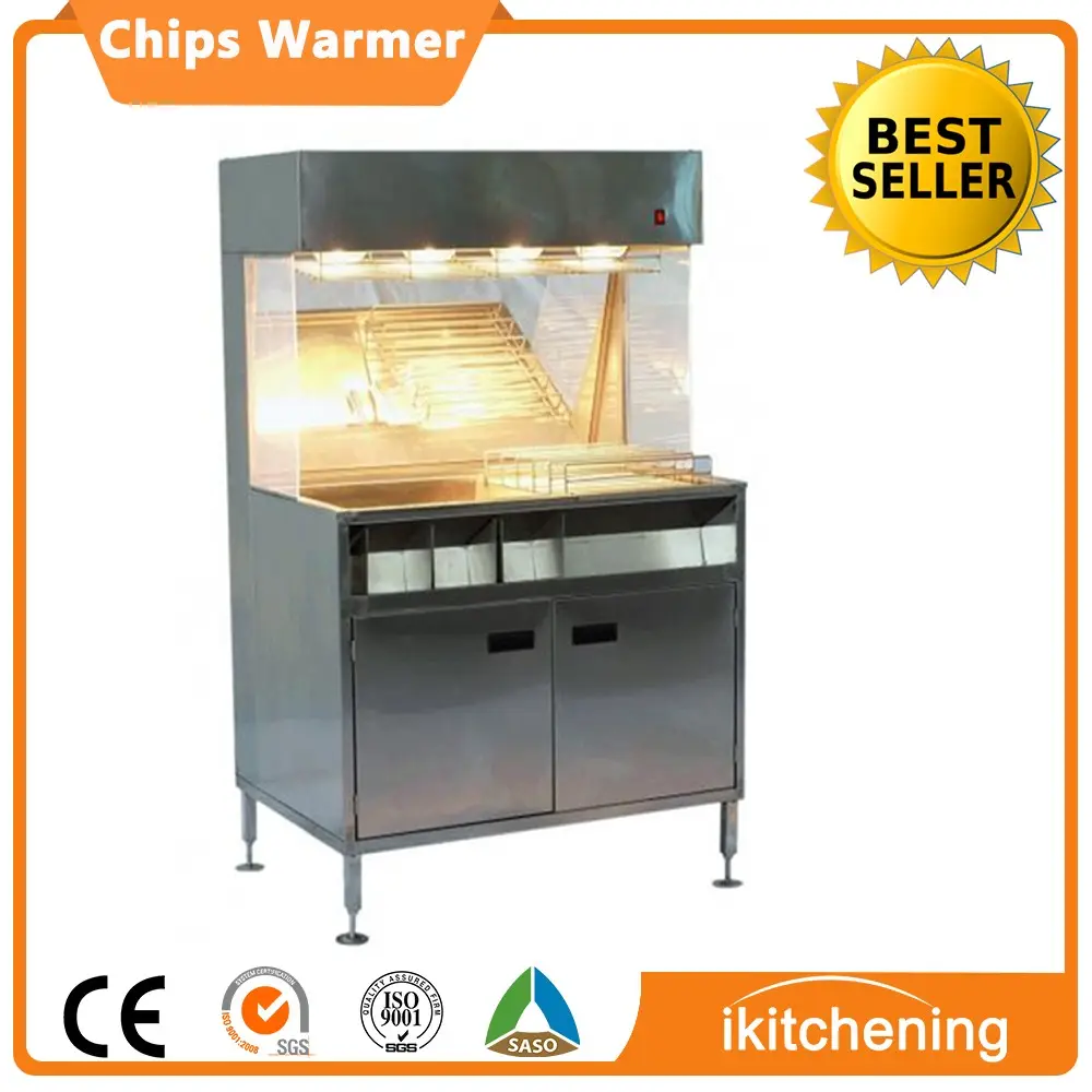 Stainless Steel Chips warmer / Potato chips display rack / French fries warmer