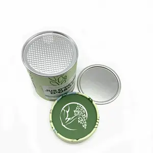 Embalagem de cilindro de papel de grau alimentício, moderno, de alta qualidade para pó de proteína