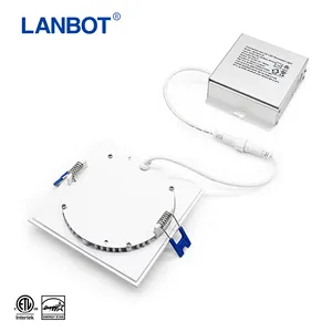 Lanbot ETL 4 Pollici 9W 12W LED Da Incasso Sottile Luce di Pannello Da Incasso Con Scatola di Giunzione