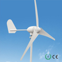 Générateur éolien à axe horizontal 12v 24v 400w, fabricant chinois, petit système d'énergie hybride solaire éolienne