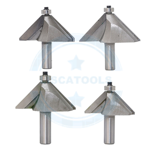 L-N040-5 1 पीसी 1/4 और 1/2 inch पिंडली 45 डिग्री नाला और बेवल किनारा रूटर बिट woodworking कटर woodworking बिट्स