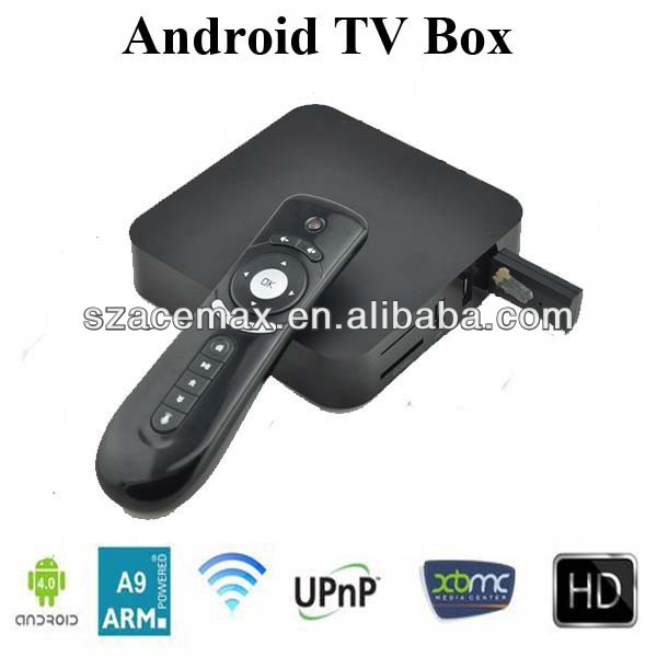 ARM Cortex A9 Wifi HD 1080P Amlogic 8726 M3 Android TV Box