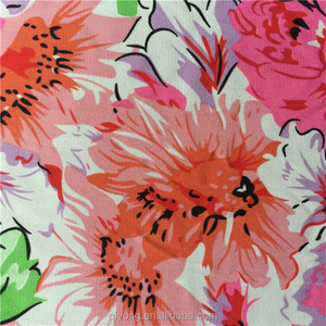 Flores al por mayor impreso 100% poliéster suave tela pura <span class=keywords><strong>de</strong></span> gasa 75D para el verano vestido <span class=keywords><strong>de</strong></span> la señora - Product Image 6