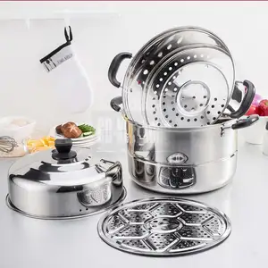 3 Hai Lớp 201 Đa Chức Năng Nồi Thép Không Gỉ Couscous Nồi/Couscoussier/Thép Không Gỉ R Nồi Với Thực Phẩm hấp