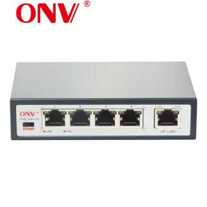 Interruptor POE de 4 puertos de red de larga distancia, 250m, 10/100M, con VLAN
