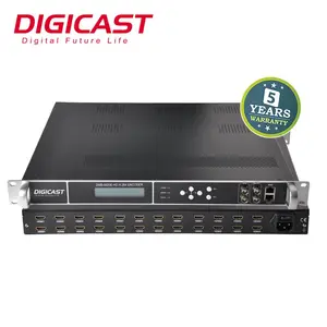 Codificador De Vídeo IP Multiplexer Headend TV Digital Multi-canal 8 EM 1 HD Multicast UDP RTP Codificador ASI