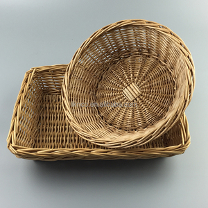 Panier de rangement ovale en cannage artisanal de qualité supérieure, panier à <span class=keywords><strong>fruits</strong></span> pour la maison, la cuisine, l'hôtel - Product Image 1
