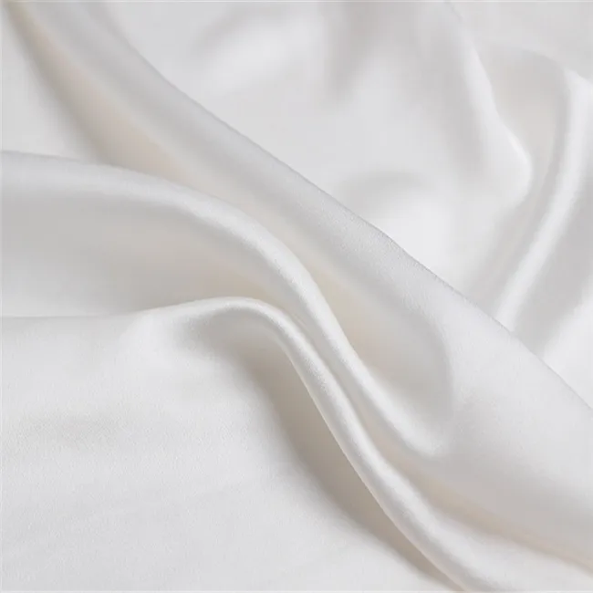 16เมตร/เมตร114เซนติเมตรธรรมชาติสีขาวธรรมดาย้อมผ้าไหมซาตินผ้า Charmeuse ผ้าดัชเชสสำหรับเสื้อผ้า