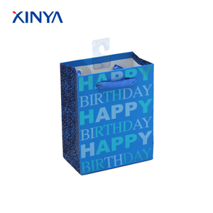 <span class=keywords><strong>Simple</strong></span> style <span class=keywords><strong>pas</strong></span> <span class=keywords><strong>cher</strong></span> heureux d'anniversaire slogan imprimé papier cadeau sac d'emballage - Product Image 4