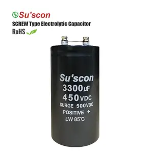 Condensador electrolítico tipo tornillo de larga duración LW 450V 15000uF