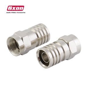 F מחבר מלחץ סוג עבור <span class=keywords><strong>RG6</strong></span> קואקסיאלי כבל - Product Image 1
