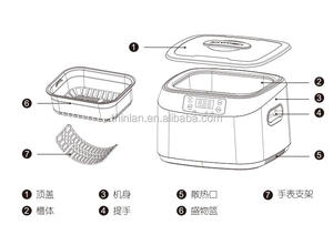 <span class=keywords><strong>Nettoyeur</strong></span> à ultrasons portable JP-1200B, machine à laver les bijoux avec fonction de chauffage, <span class=keywords><strong>nettoyeur</strong></span> à ultrasons numérique pour légumes - Product Image 6