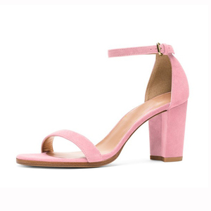 <span class=keywords><strong>Scarpe</strong></span> sandali estive da <span class=keywords><strong>donna</strong></span> con cinturino alla caviglia in pelle scamosciata - Product Image 3