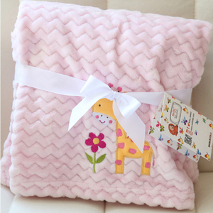 بطانية أطفال مطرزة من البوليستر عالية الجودة صوف المنك - Product Image 4