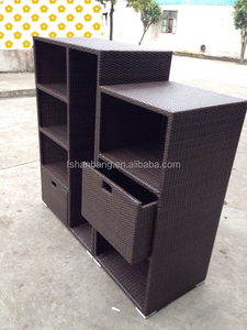 Armadietti di Stoccaggio in <span class=keywords><strong>Rattan</strong></span> Sintetico Impermeabile per Patio, Casa e Giardino - Product Image 3