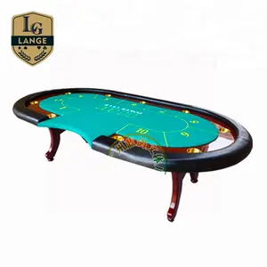 Octagon Wood Poker Table, 12 Seat Poker Table, 12 Person Poker Table