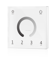Skydance T21-1 batterie RF De Gradation sans fil mural télécommande interrupteur gradateur contrôleur d'écran tactile pour la couleur simple a mené