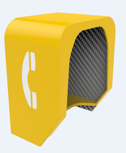 Phone <strong>booth</strong> wall mounted soundproof <strong>public</strong> glass metal cabinet <strong>telephone</strong> oil&gas power plant industrial emergency telephone <strong>used.</strong> - Product Image 5